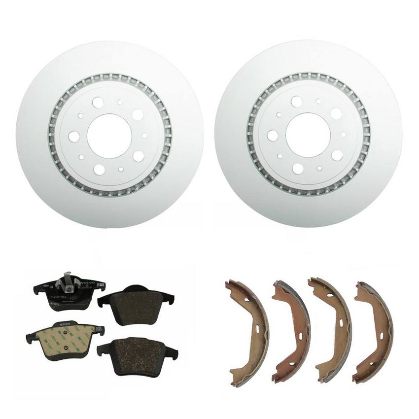 Volvo Disc Brake Pad and Rotor Kit - Rear (308mm) 31471824